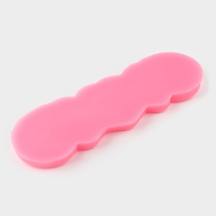 Молд для заливки «Узор», силикон, 18×6×0.5 см, розовый