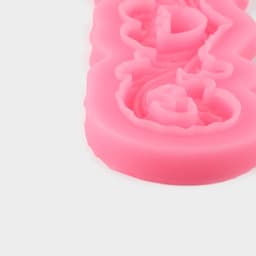 Молд для заливки «Узор», силикон, 18×6×0.5 см, розовый