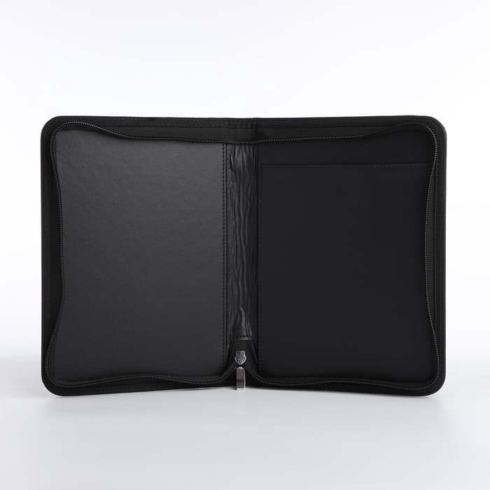 Папка для документов, А5 формат, 18.5×2×24.5 см, чёрная/коричневая