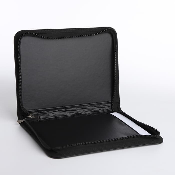 Папка для документов, А5 формат, 18.5×2×24.5 см, чёрная/коричневая