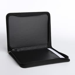 Папка для документов, А5 формат, 18.5×2×24.5 см, чёрная/коричневая