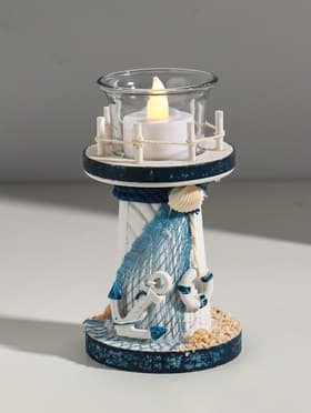 Деревянный подсвечник на 1 свечу «Маяк», 15×8×8 см