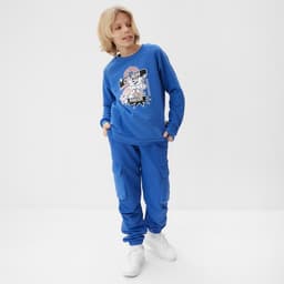 Свитшот детский MINAKU, синий, рост 104 см