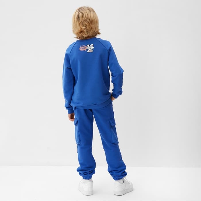 Свитшот детский MINAKU, синий, рост 104 см