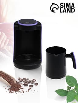 Турка электрическая Luazon LTE-602, 600 Вт, 300 мл, автоотключение, сиреневая