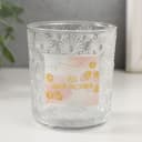 Банка для свечей стеклянная «Будь самой счастливой» прозрачная 200 мл 7.5×7.5×8.2 см