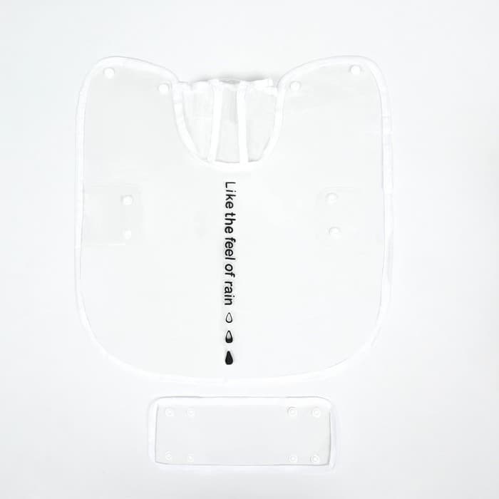 Дождевик для собак, размер XS, ДС 18, ОГ 25-30, ОШ 25 см, белый