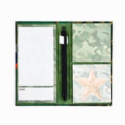 Подарочный набор, блок бумаг для записей, стикеры, ручка «23 февраля»