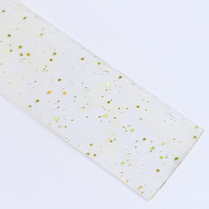 Надувающаяся клейкая лента с блестками, жёлтая, 3 м