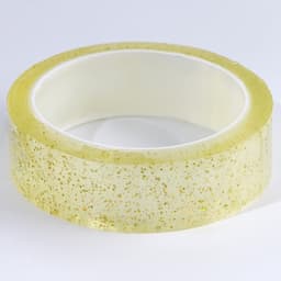 Надувающаяся клейкая лента с блестками, жёлтая, 3 м