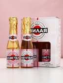 Подарочный набор «Мечтай!», гель для душа и шампунь для волос шампанское, 2×250 мл, Чистое счастье