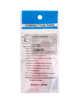 Корректор-лента, 5 м × 5 мм, блистер, европодвес, МИКС