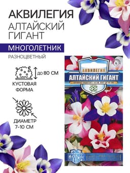 Семена аквилегия «Алтайский гигант», цветной пакет, 0.05 г
