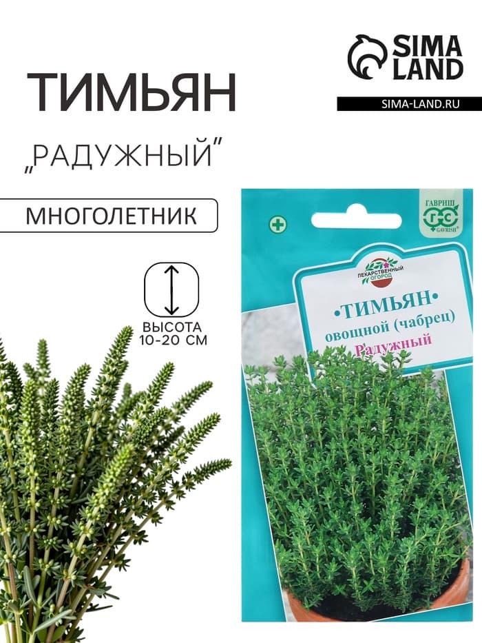 Семена Тимьян «Радужный», 0.05 г, «Гавриш»