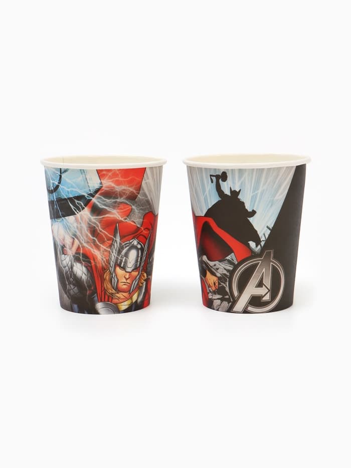 Стакан бумажный одноразовый «С Днем Рождения!», 250 мл, 10 штук, Мстители