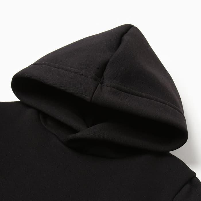 Худи детское с карманом, чёрное, рост 92 см