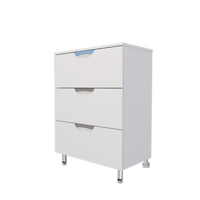 Комод для ванной «Модерн 700», на ножках, 3 ящика, 300×700×800 мм, цвет белый