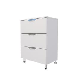 Комод для ванной «Модерн 700», на ножках, 3 ящика, 300×700×800 мм, цвет белый