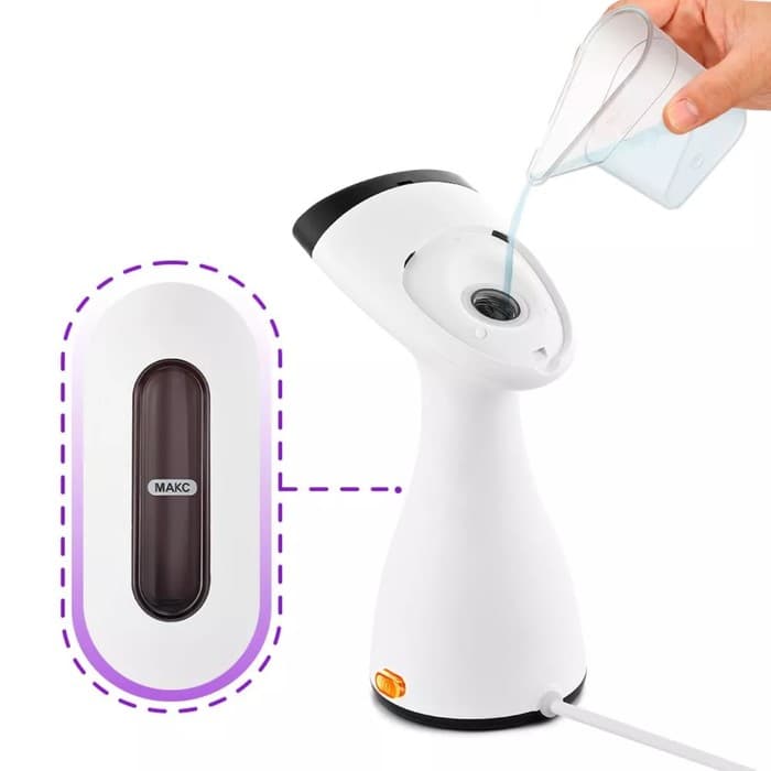 Отпариватель Kitfort KT-9143, ручной, 600 Вт, 80 мл, 15 г/мин, шнур 1.7 м, белый