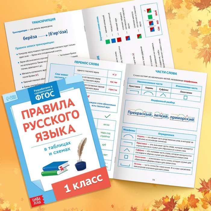 Набор первоклассника, 7 книг, канцелярские принадлежности