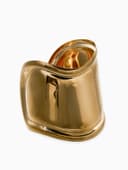 Браслет манжета «Изгиб», d=6 см, цвет золото