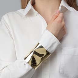 Браслет манжета «Погриб», металл, цвет золото