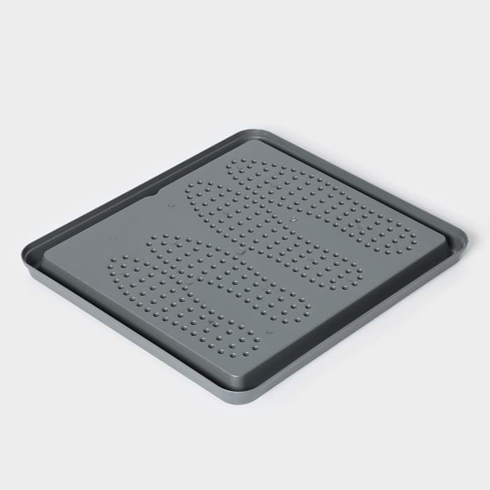 Лоток для обуви малый Darel plastic, 43.5×39 см, пластик, серый
