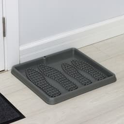Лоток для обуви малый Darel plastic, 43.5×39 см, пластик, серый
