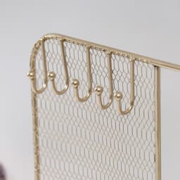 Подставка для украшений с зеркалом «Сети», под золото, 25.3×10×28.7 см