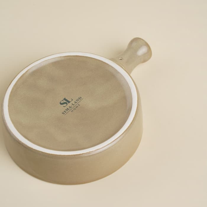 Кокотница SL Home «Песчаный бриз», 250 мл, 17×13.3 см, фарфор, бежевая