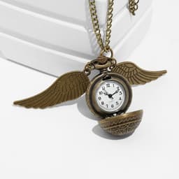 Часы карманные «Снитч», кварцевые, диаметр циферблата 2.7 см, бронзовые