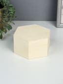 Шкатулка для росписи дерево «Шестигранник», без замочка, для украшений, 13×11.5×7 см