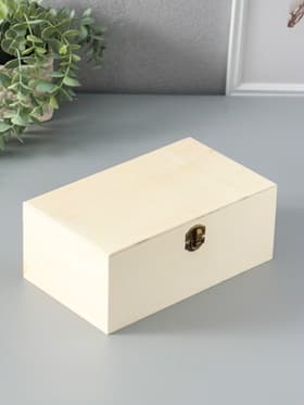 Шкатулка для росписи дерево «Прямоугольная», замок пряжка, 23.5×14×9.5 см