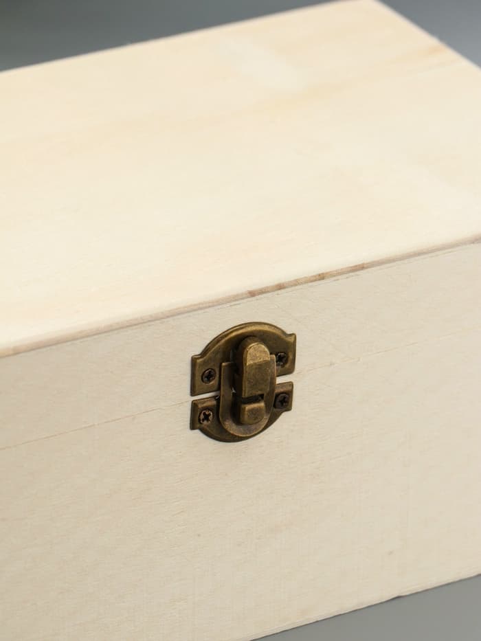 Шкатулка для росписи дерево «Прямоугольная», замок пряжка, 23.5×14×9.5 см