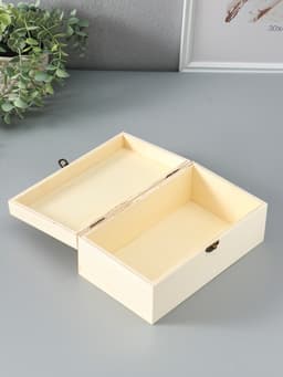 Шкатулка для росписи дерево «Прямоугольная», замок пряжка, 23.5×14×9.5 см