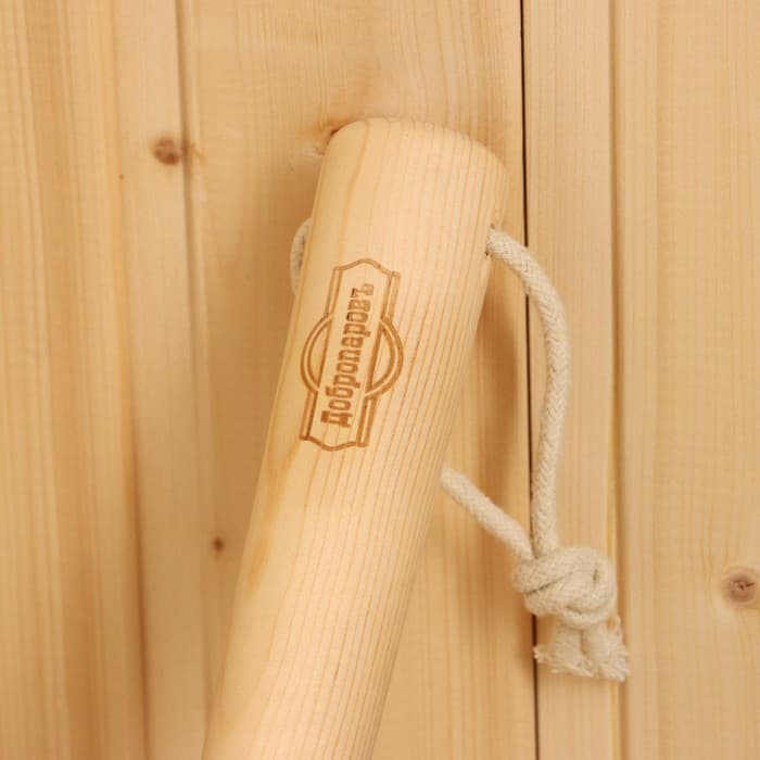 Ковш - черпак для бани и сауны, 100 мл, деревянная ручка, 43 см, «Добропаровъ»