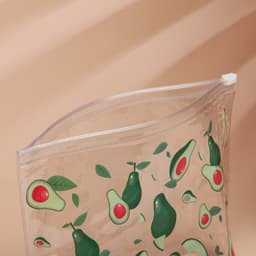 Косметичка из прозрачного PVC 21×2×14 см «Авокадо»