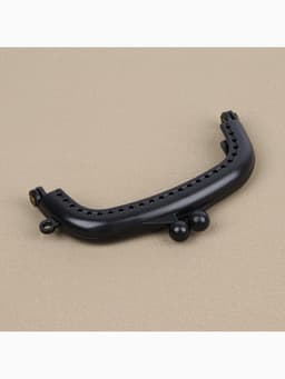 Фермуар пришивной, 9×5.5 см, чёрный