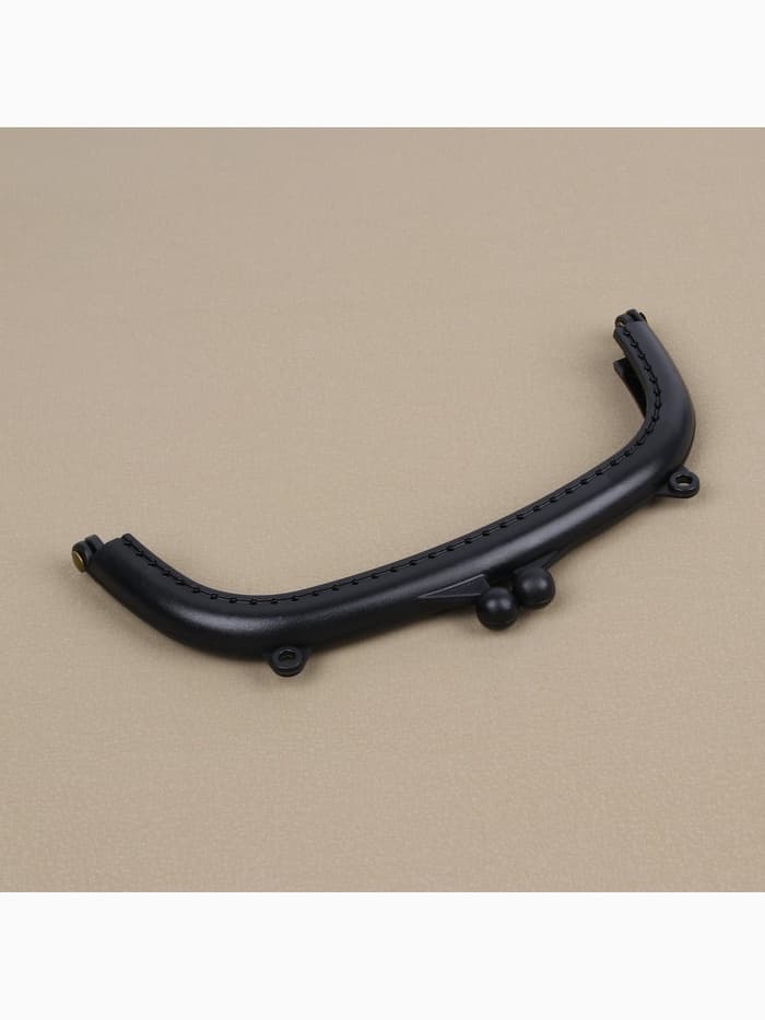 Фермуар пришивной, 16×7.5 см, чёрный