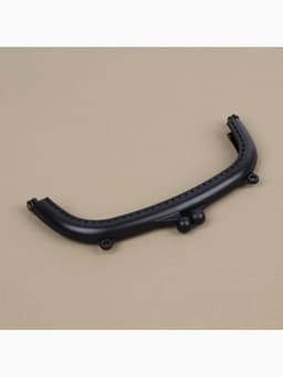 Фермуар пришивной, 16×7.5 см, чёрный