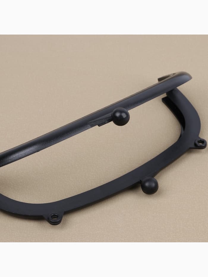 Фермуар пришивной, 16×7.5 см, чёрный