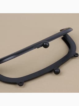 Фермуар пришивной, 16×7.5 см, чёрный