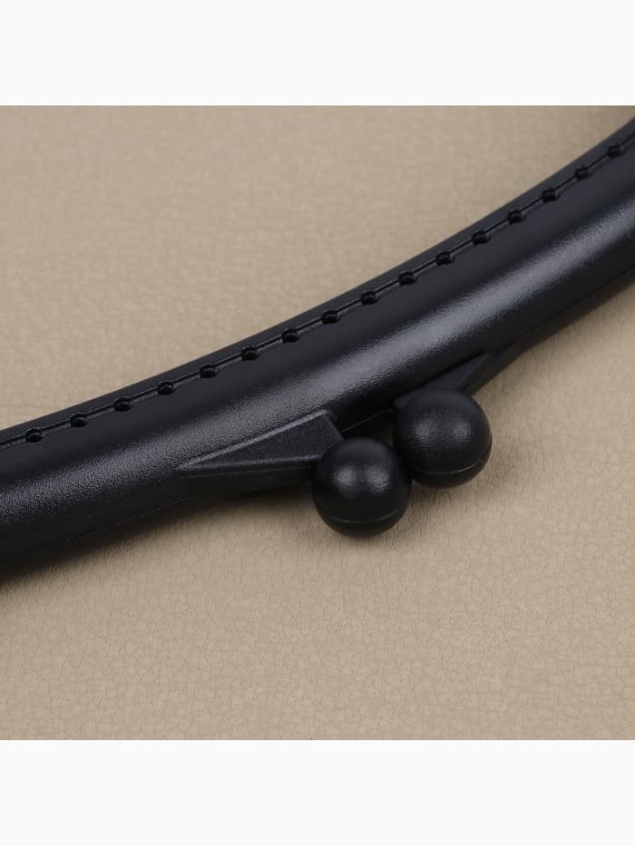 Фермуар пришивной, 16×7.5 см, чёрный