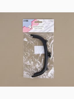 Фермуар пришивной, 16×7.5 см, чёрный