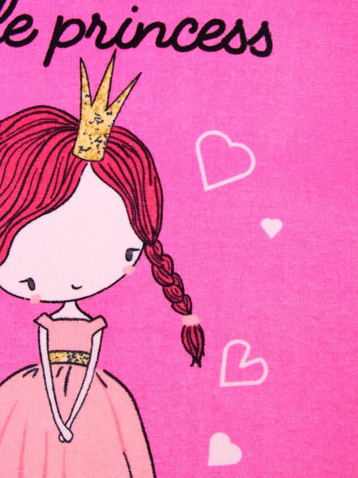 Полотенце - пончо детское LoveLife «Принцесса», махра, 100% хлопок 300 г/м, 60×120 см, ярко - розовое