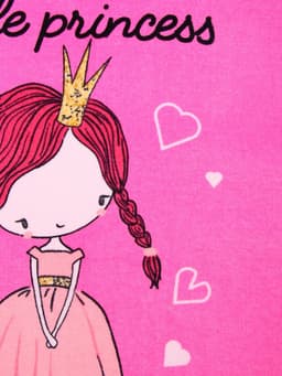Полотенце - пончо детское LoveLife «Принцесса», махра, 100% хлопок 300 г/м, 60×120 см, ярко - розовое
