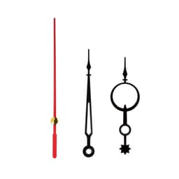 Комплект стрелок для часов, з шт., 55/77/77 мм, фасовка 10 шт., чёрные