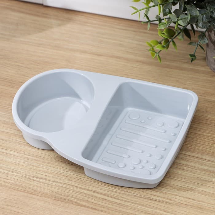 Подставка для губки и дозатора, пластик, МИКС