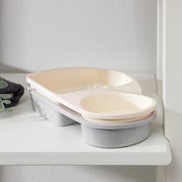 Подставка для губки и дозатора, пластик, МИКС