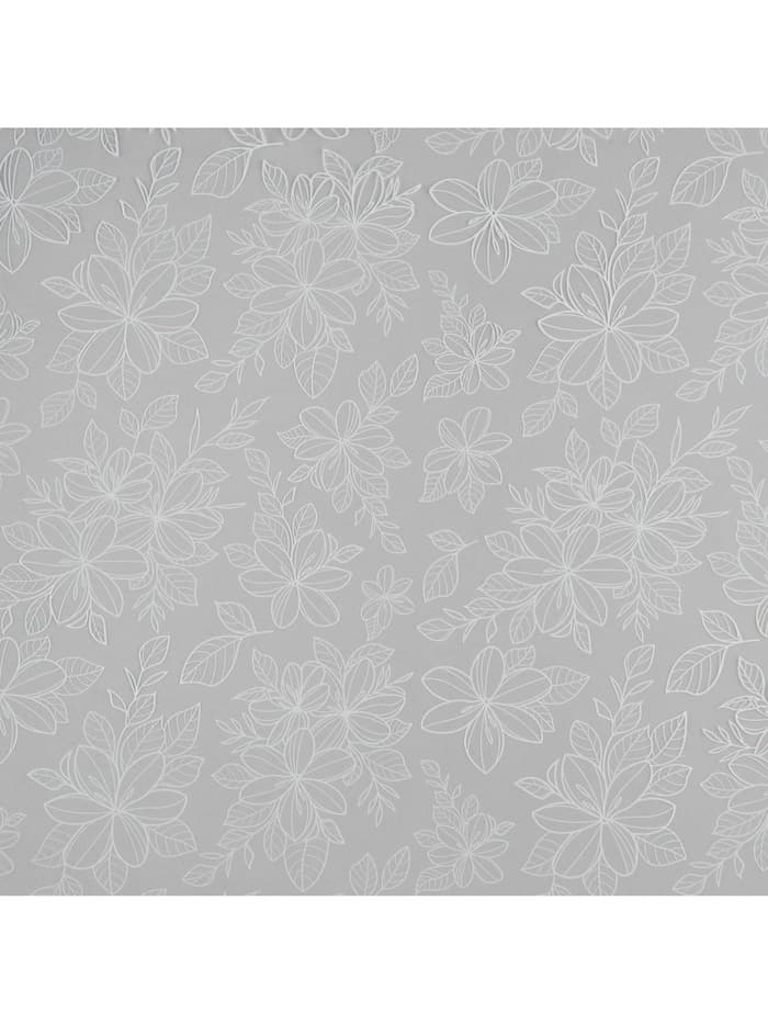 Плёнка для цветов упаковочная глянцевая прозрачная «Цветы», белая, 0.6×10 м